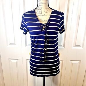 Olivia Blu Navy stripped top